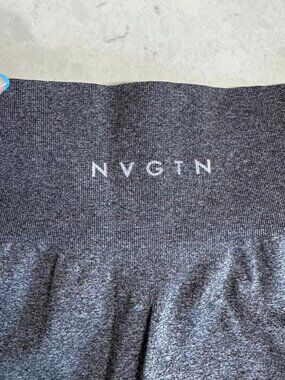 NVGTN Women's Grey and Black Leggings